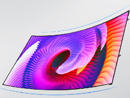 LG55寸OLED柔性屏
