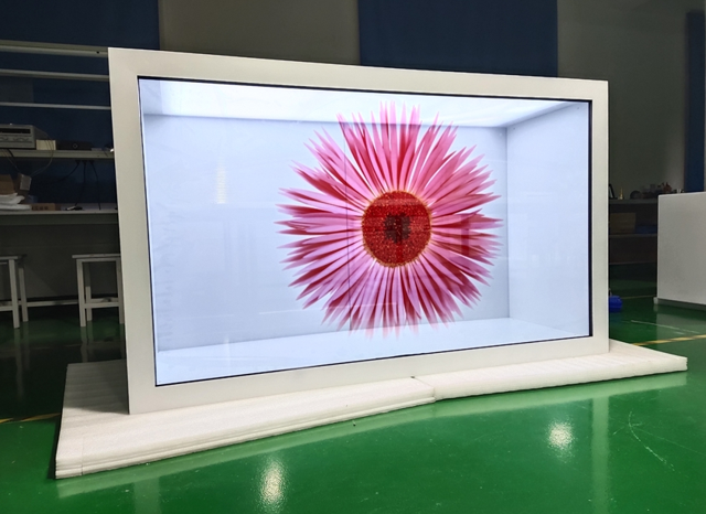 75寸透明液晶展示柜